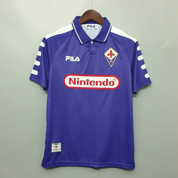 Tailandia Camiseta Fiorentina 1ª Retro 1998 1999 Purpura